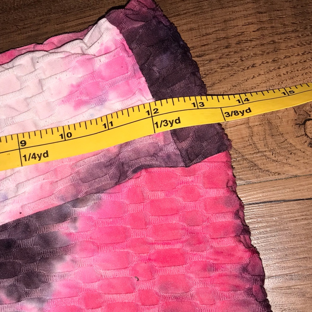 Leggings soft Tie-Dye Textured Leggings Pink & Black size Large tye dye spandex - Picture 7 of 10